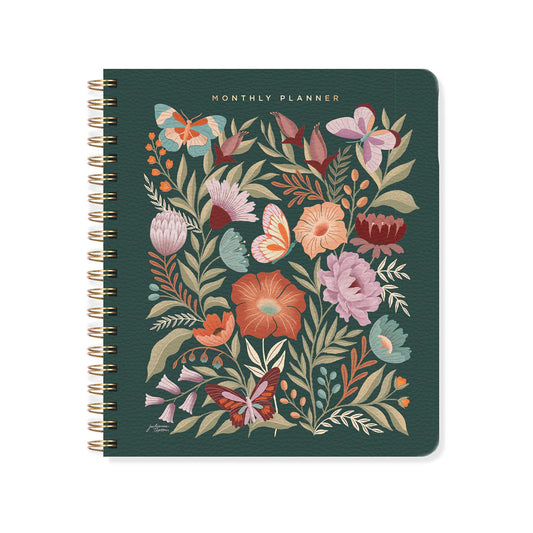 FLOWERS NONDATED MONTHLY PLANNER