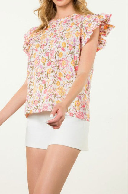 "CONSIDER THE WILDFLOWERS" TOP