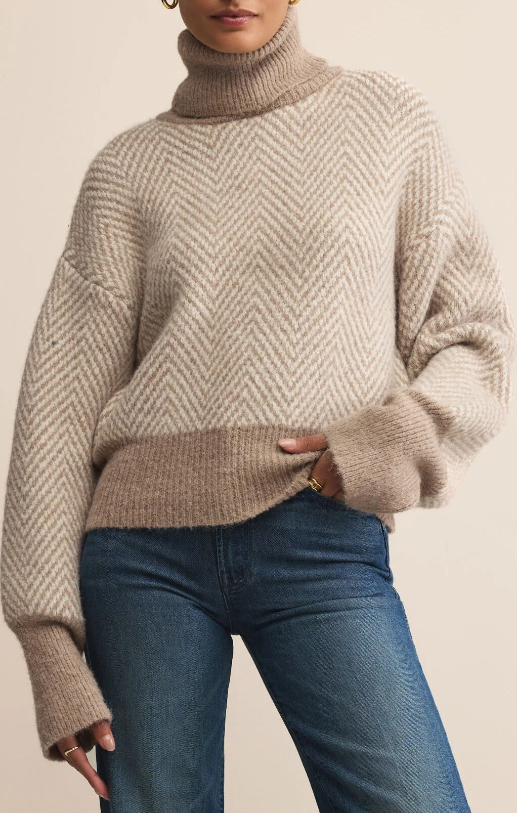 BALKAN FUNNEL NECK SWEATER by Z Supply