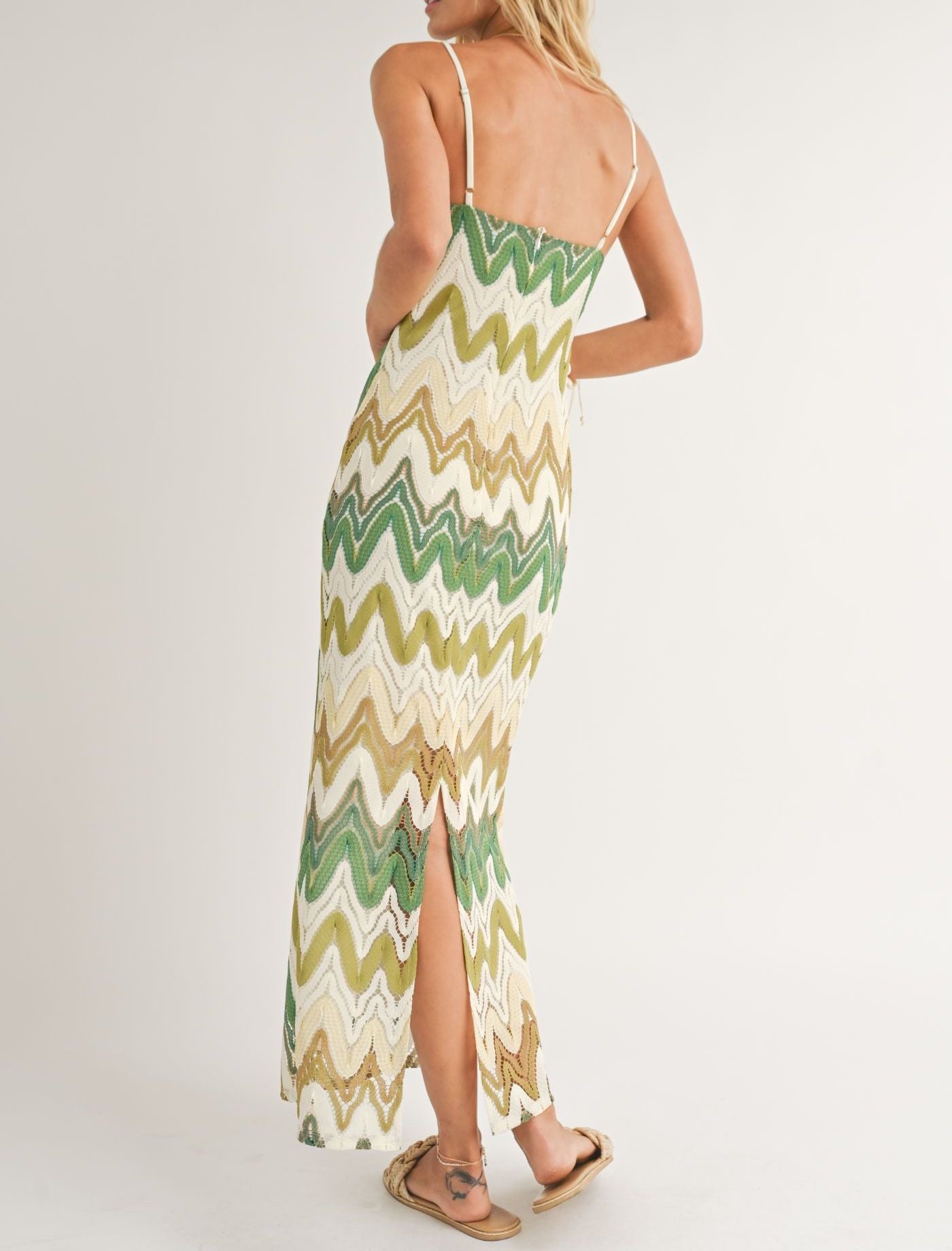 "STILLED THE WAVES" MAXI DRESS