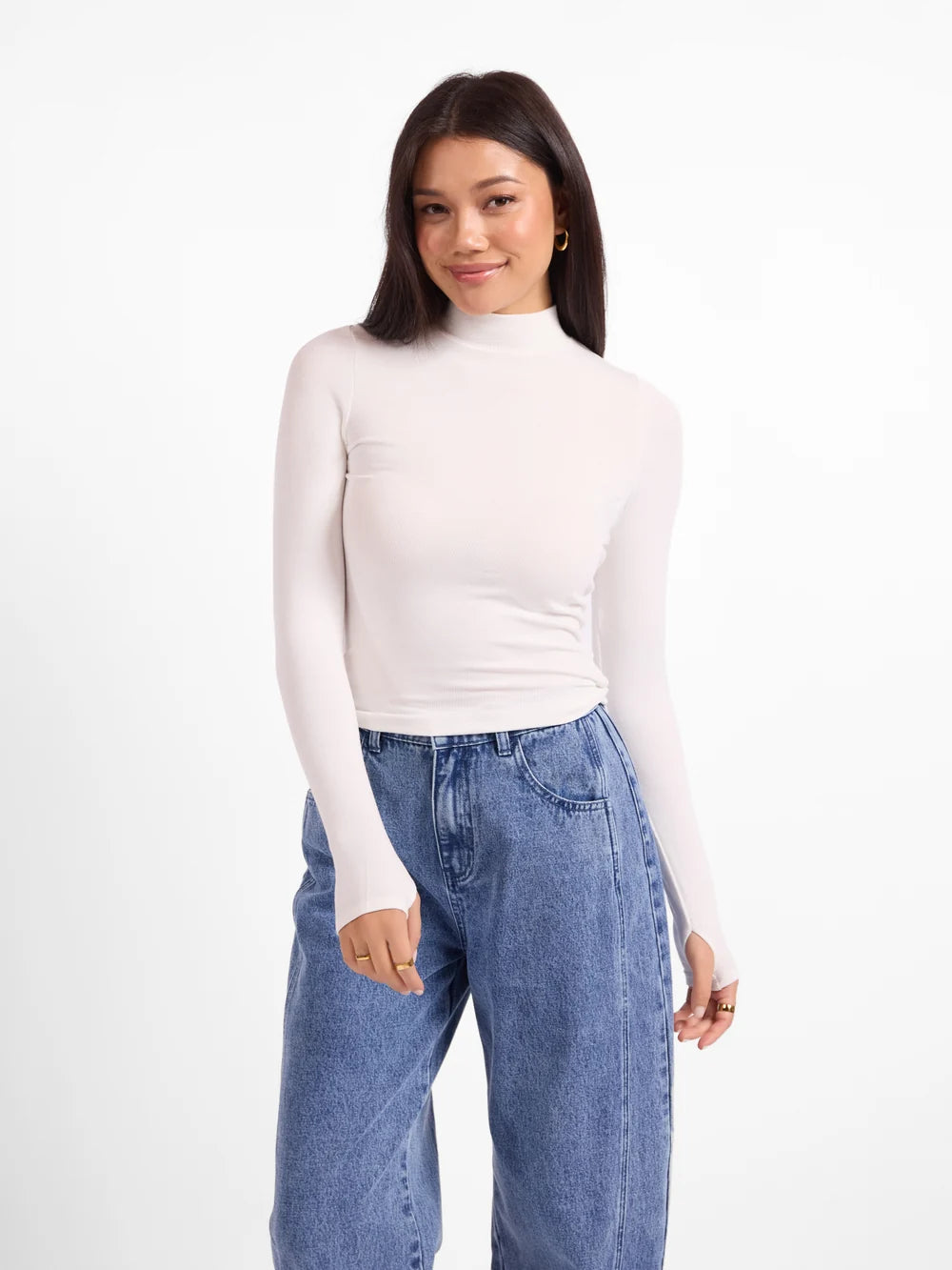 THE STAPLE MOCKNECK KNIT TOP