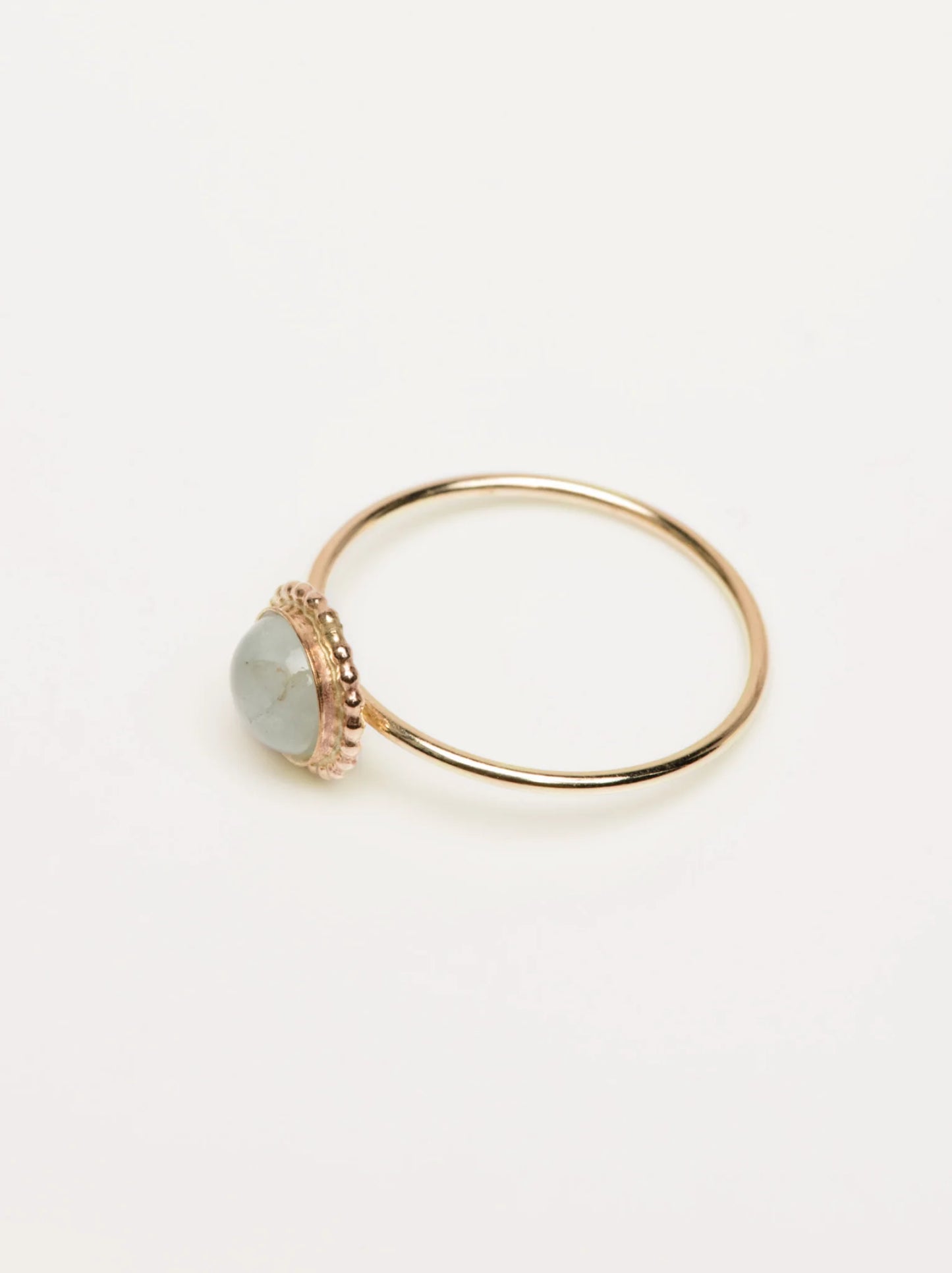 AQUAMARINE HALO RING by Able