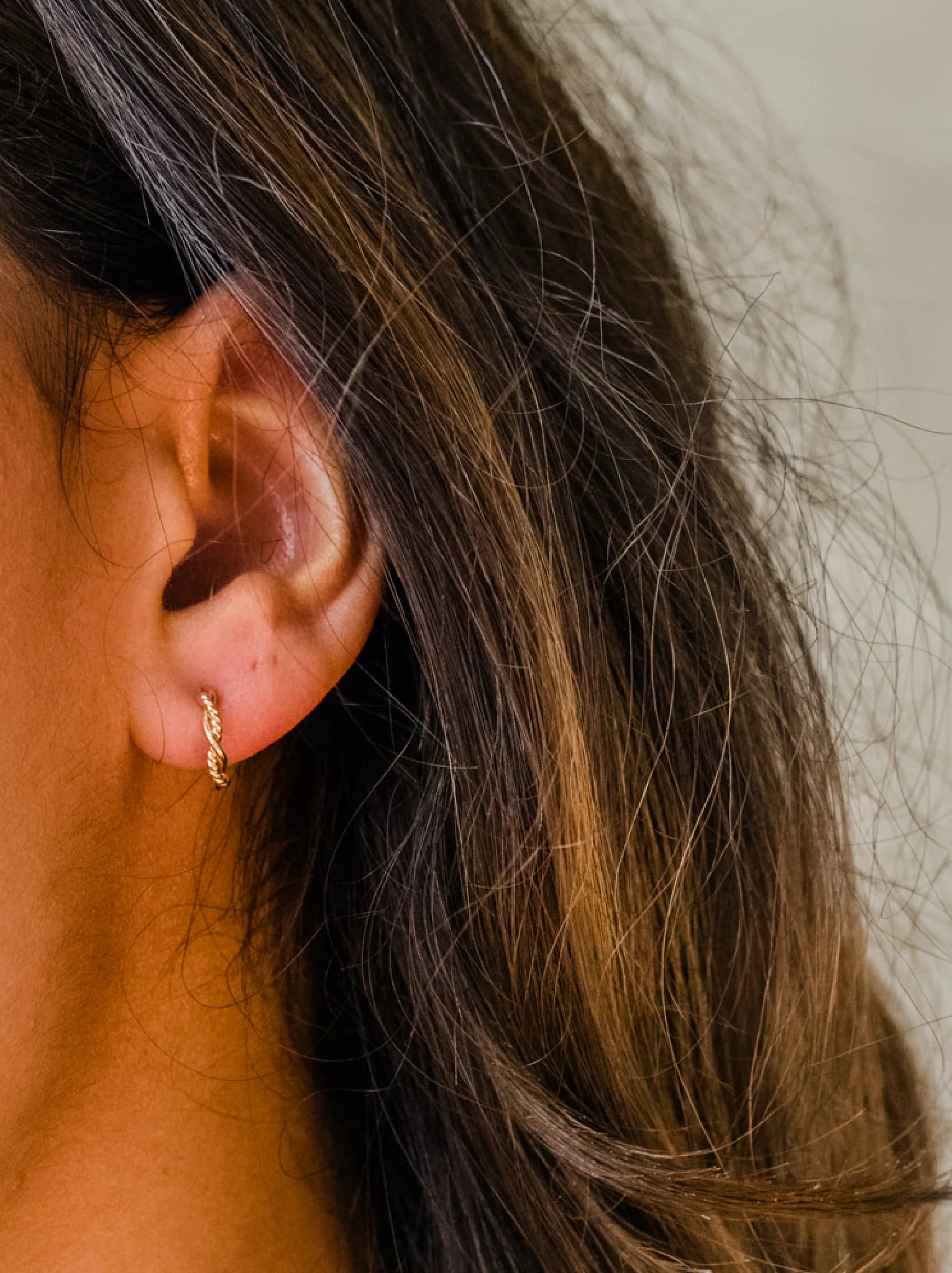 BRAIDED MINI HOOPS by Able