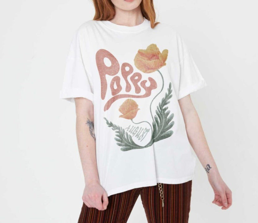 AUGUST POPPY GRAPHIC TEE