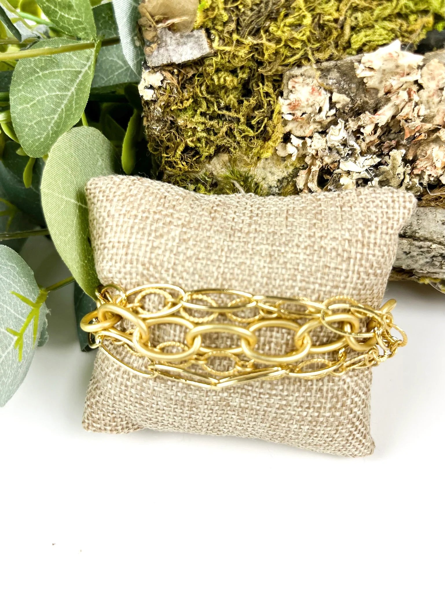 CHAMPAGNE TOAST MEDLEY CHAIN BRACELET by INSPIRE DESIGNS