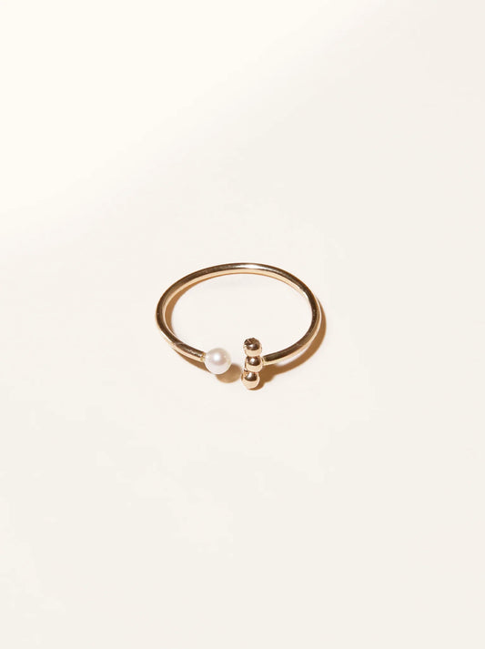 CAESAR OPEN PEARL RING by Able
