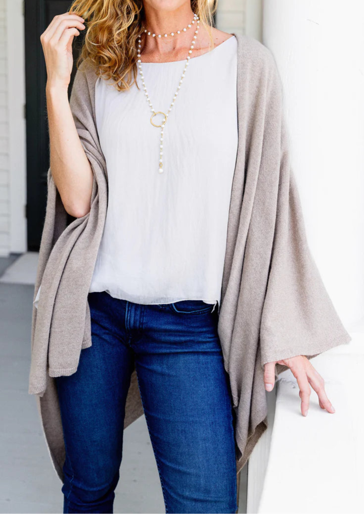 CARRINA KNIT WRAP By Cobblestone