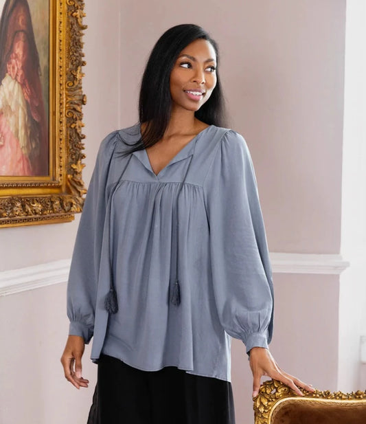 Cobblestone GiGi TASSEL BLOUSE