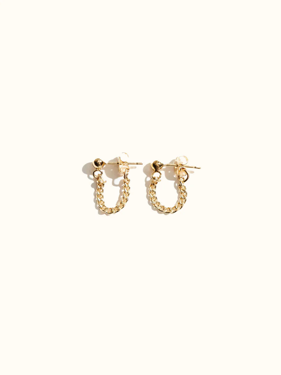 CURB CHAIN EARRINGS by Able
