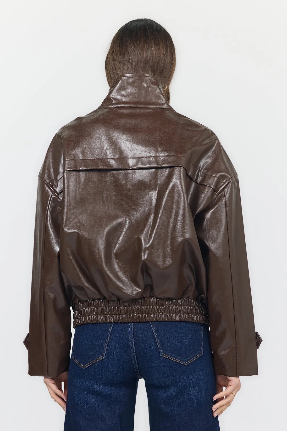 "GREER LEATHER JACKET" by Dear John