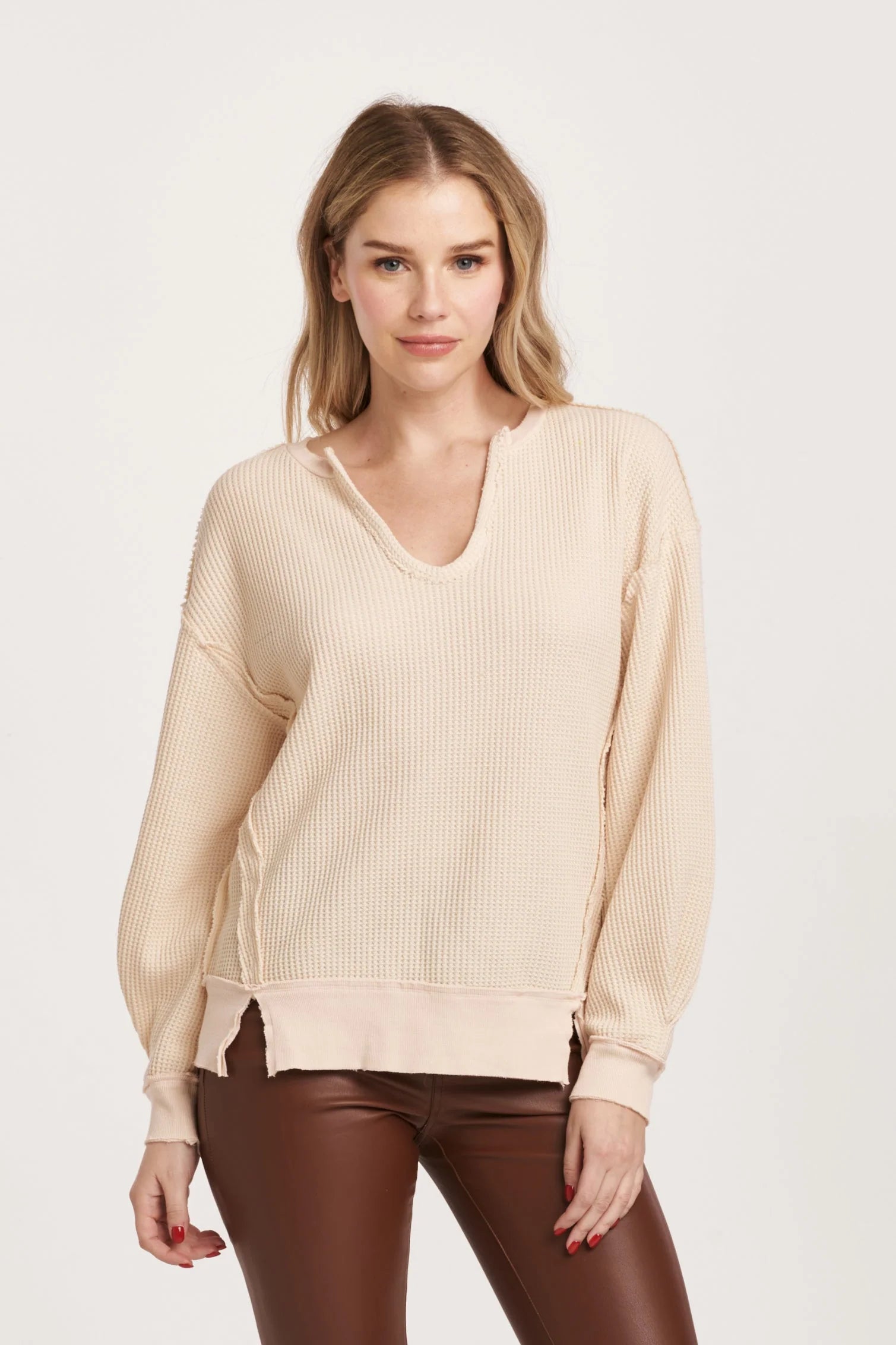 ZYRA OVERSIZED THERMAL TOP