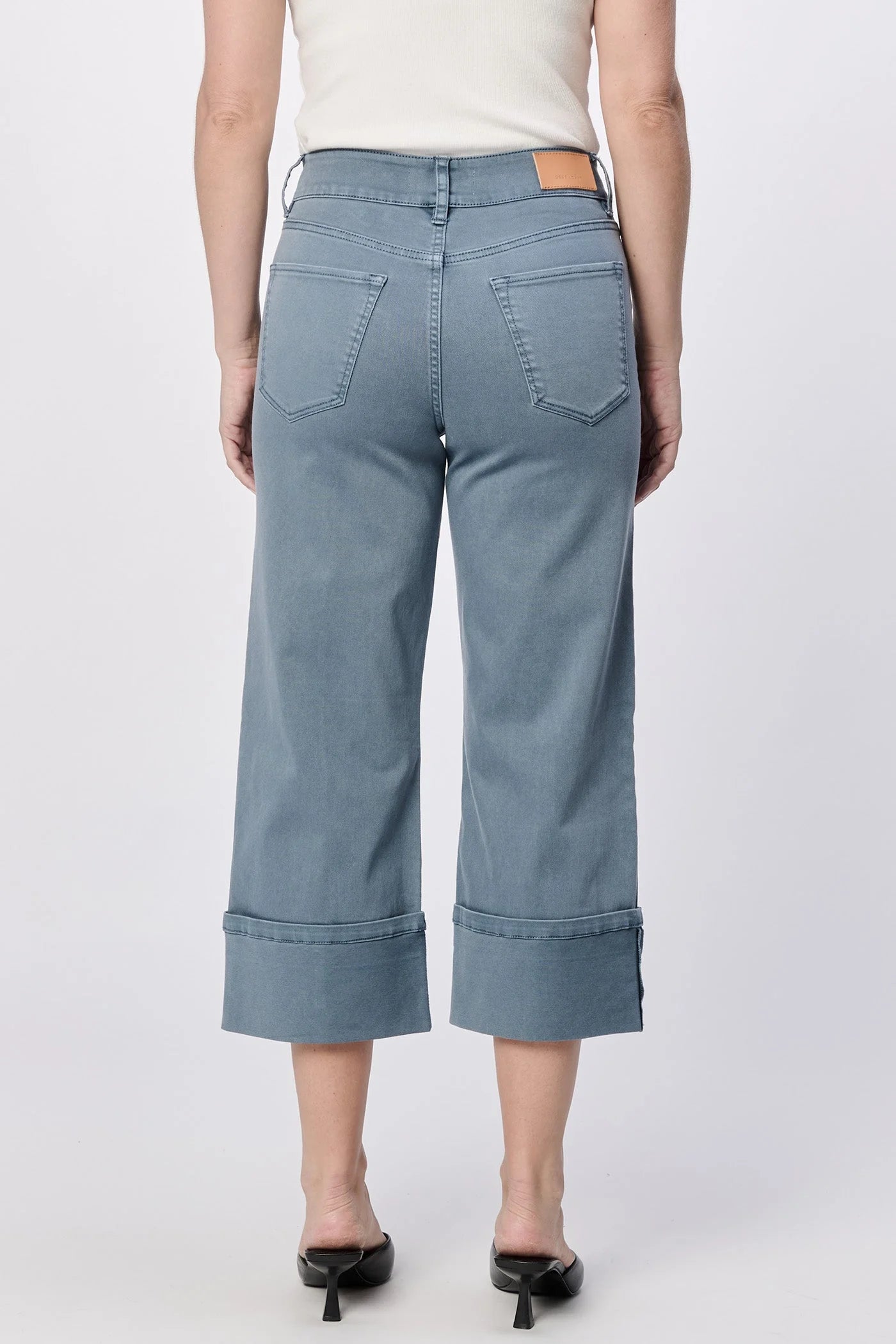 HOLLY DENIM CROPPED CUFFED JEAN by Dear John