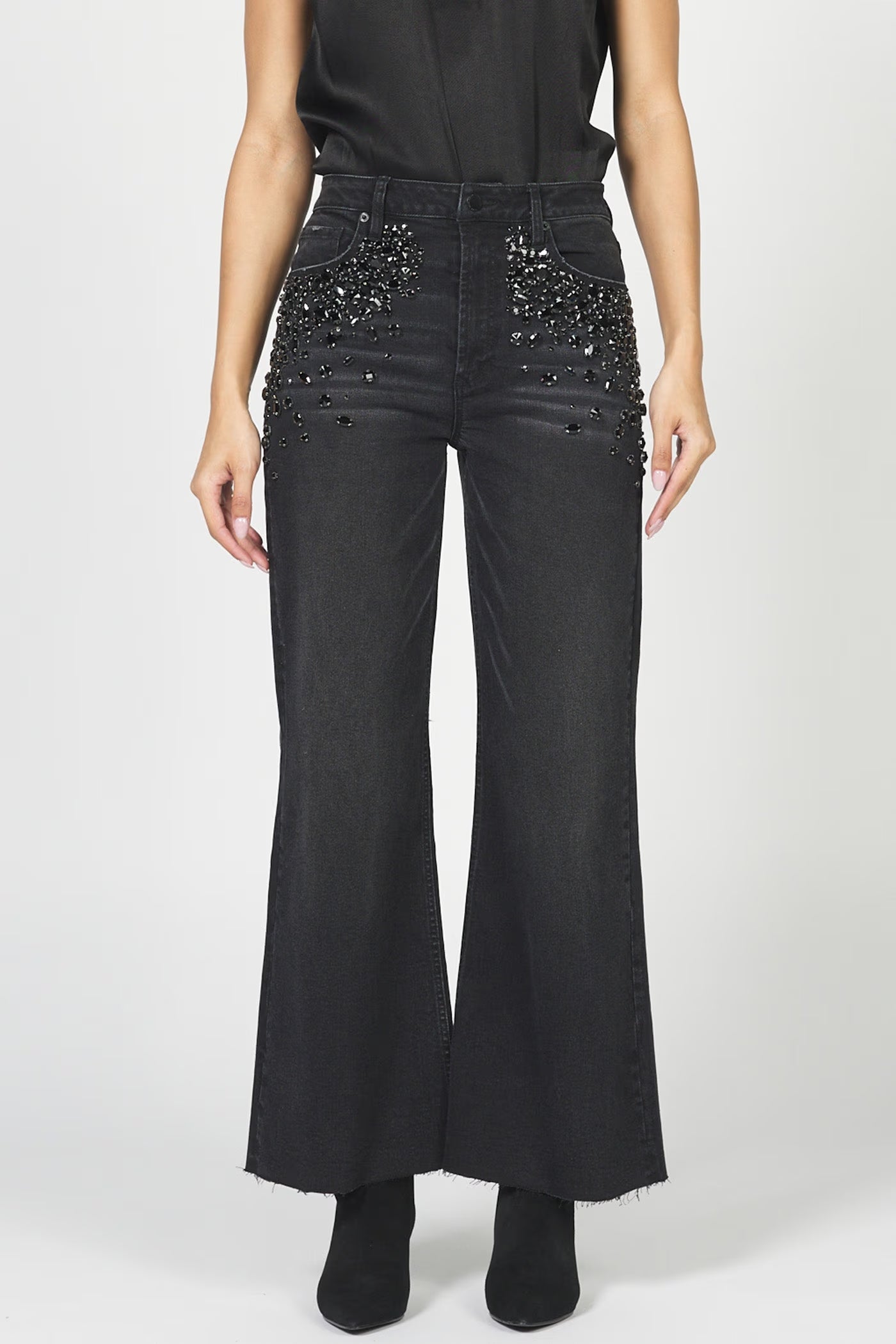 FIONA JEWELED DENIM JEANS by Dear John