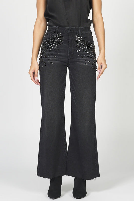 FIONA JEWELED DENIM JEANS by Dear John
