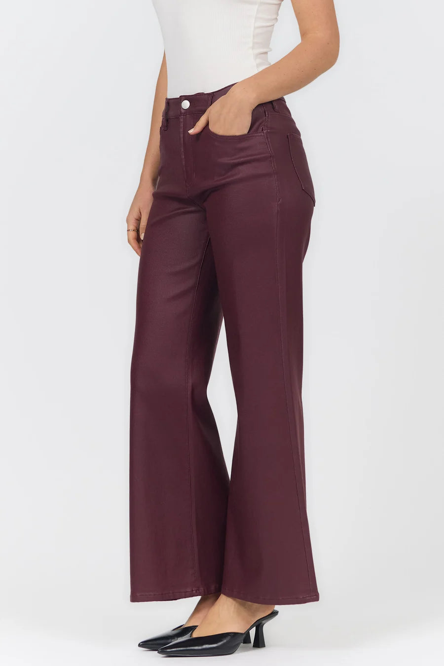"FIONA WIDE LEG DENIM JEANS" by Dear John