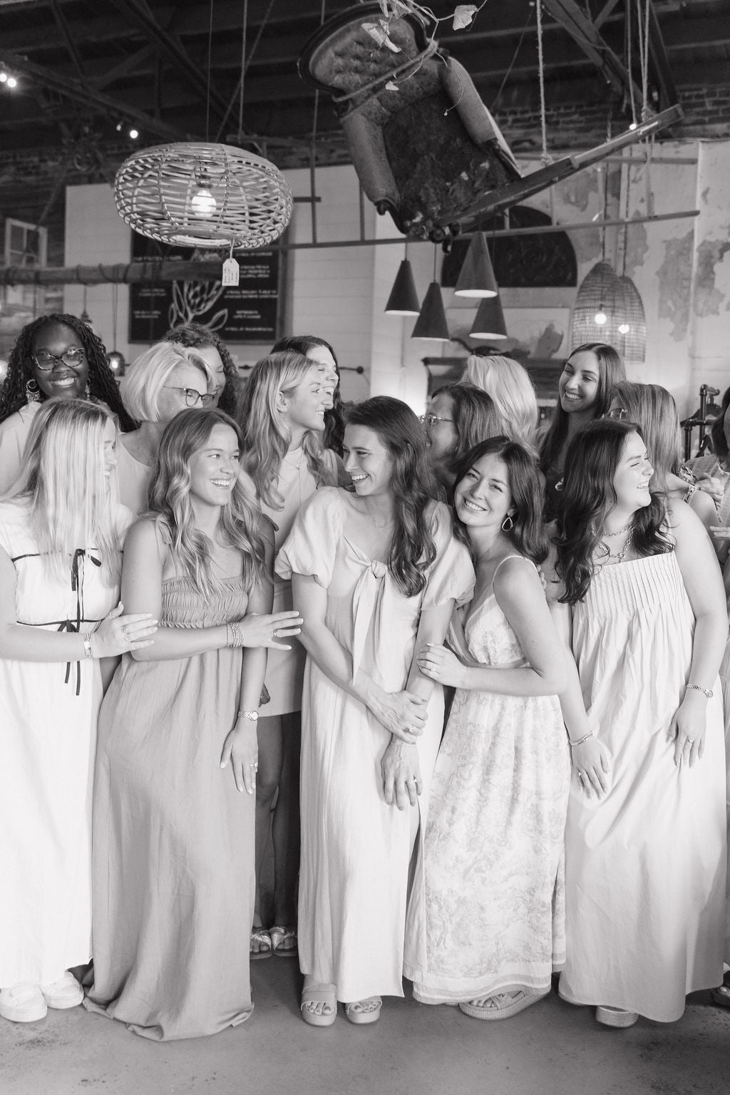 group of women hugging