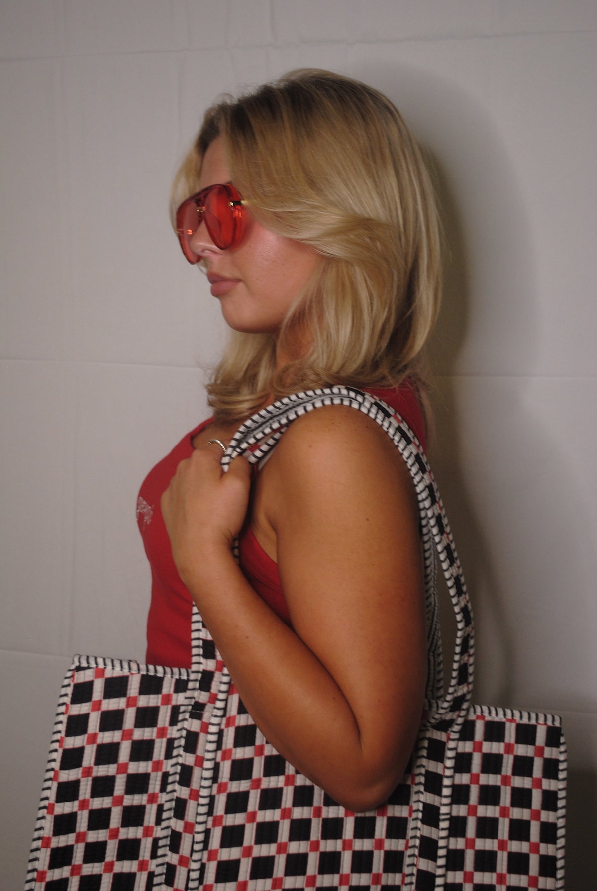 "THE SATURDAY SOCIAL" Large Tote Bag