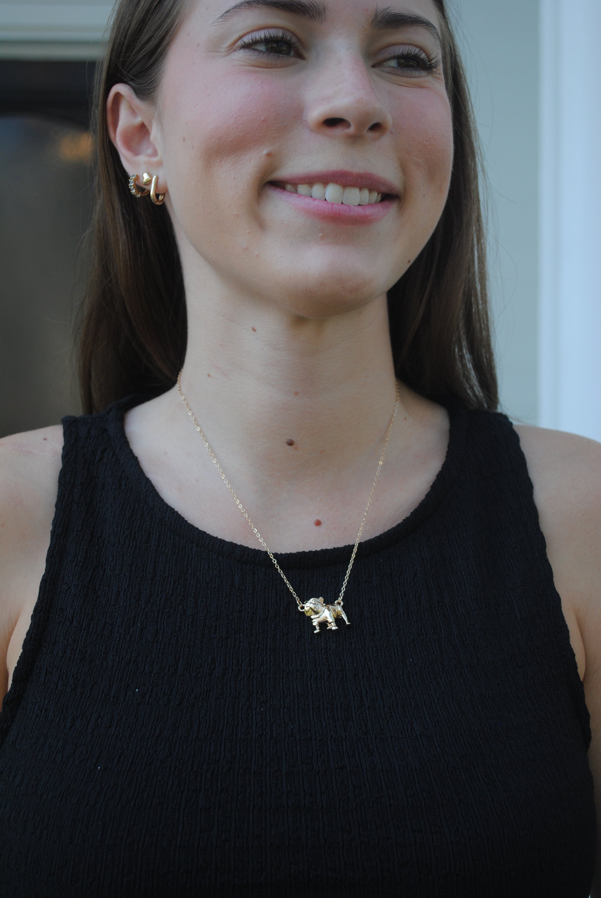 "DAINTY BULLDOG" NECKLACE