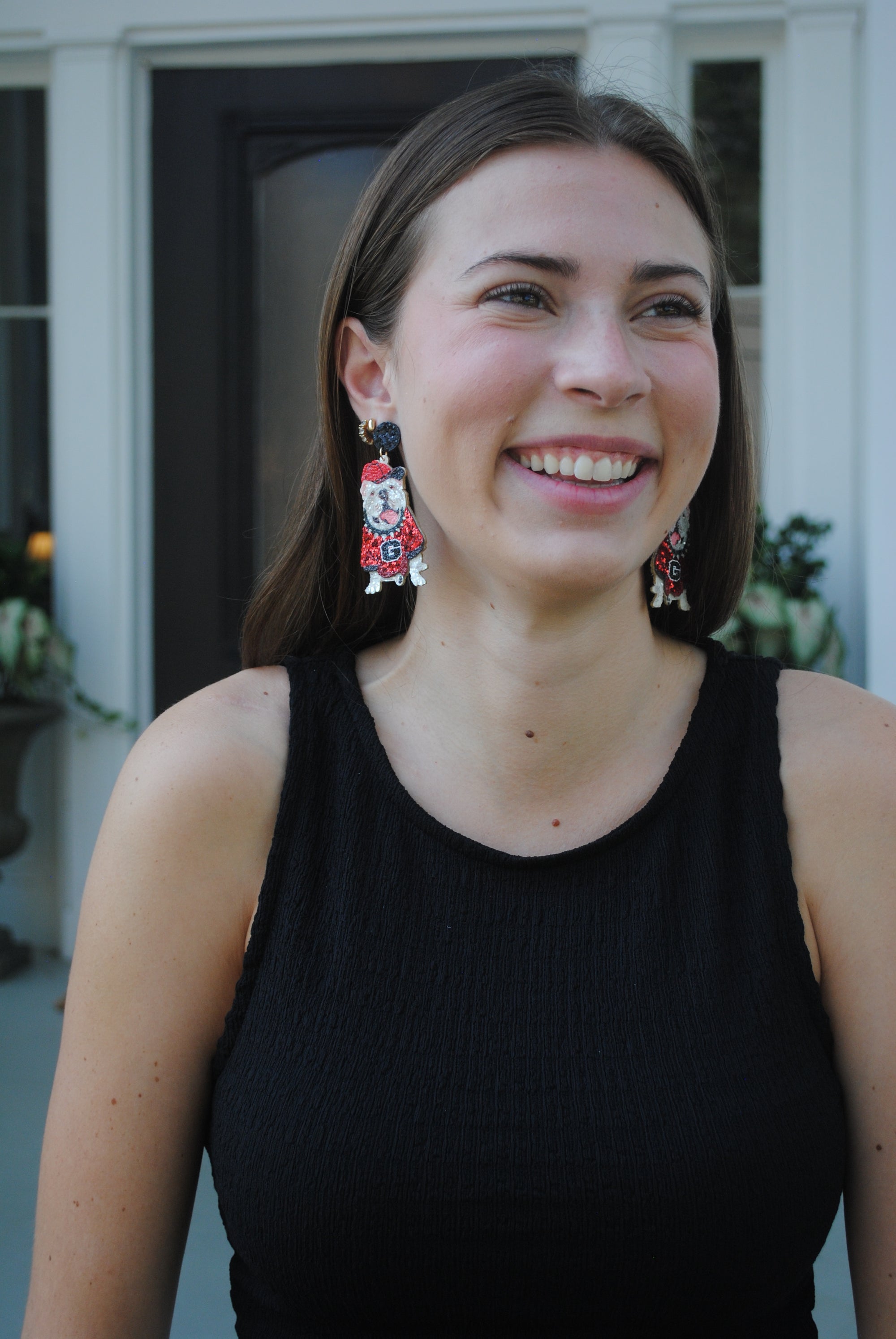"BORN A BULLDOG" EARRINGS