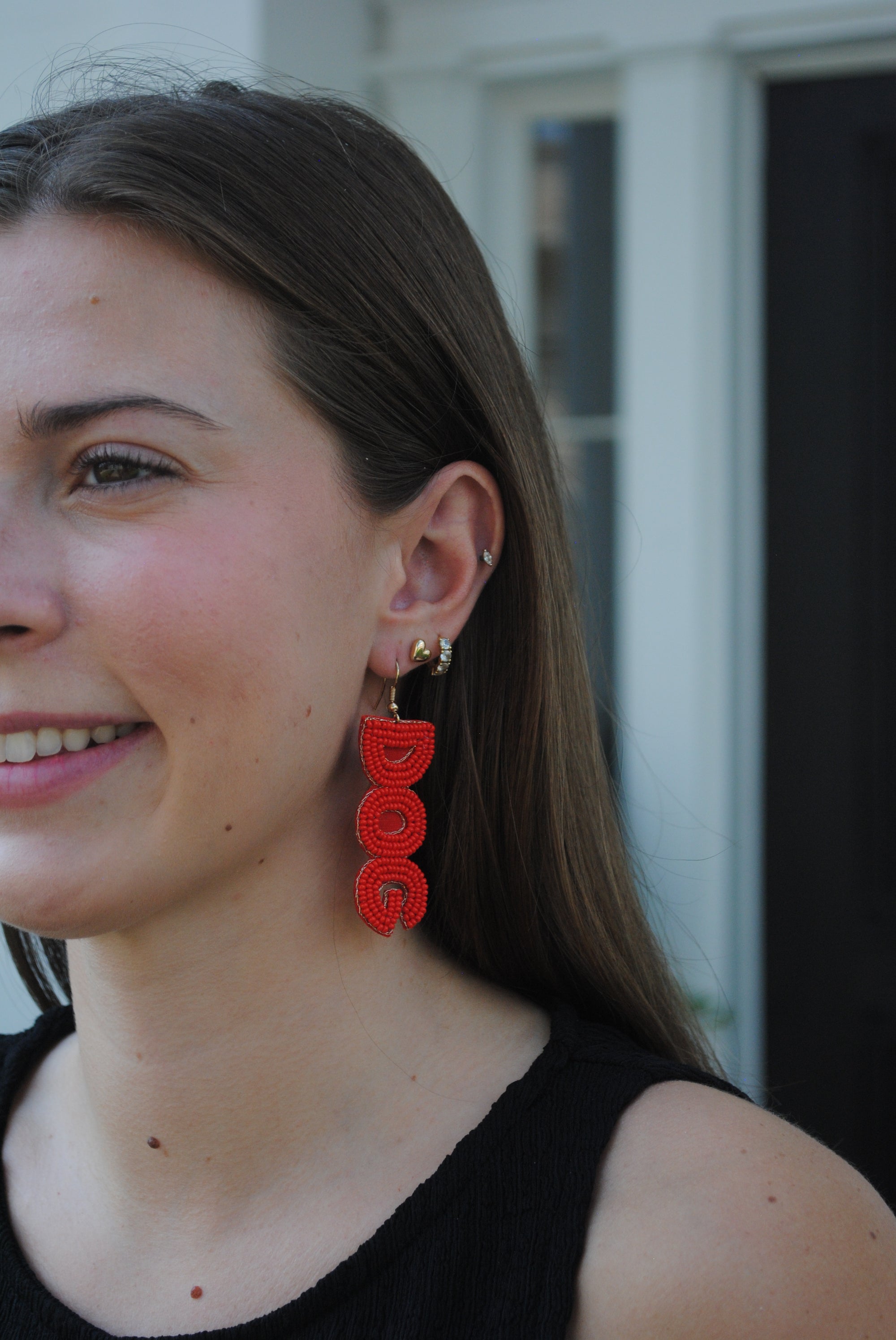 "BULL &amp; DOG" EARRINGS