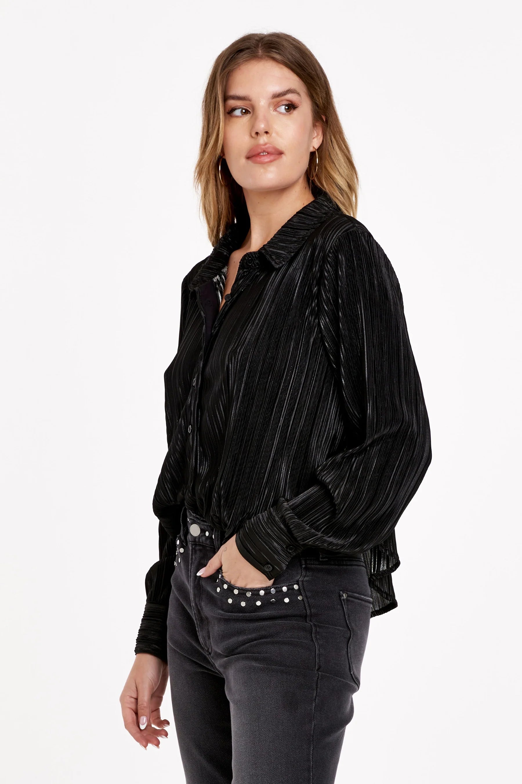 XARA BUTTON UP BLOUSE