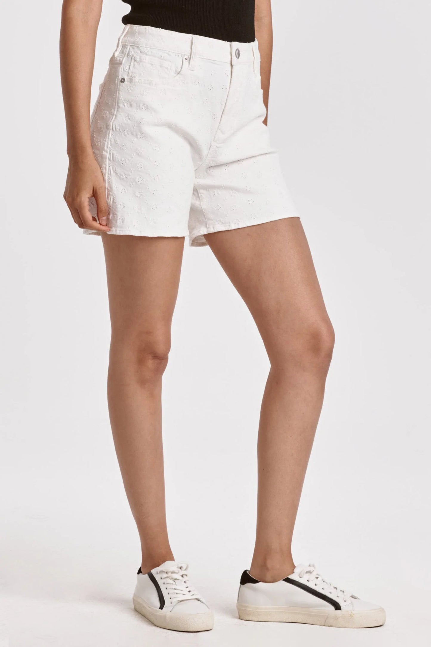 JULIAN HIGH RISE EYELET SHORTS