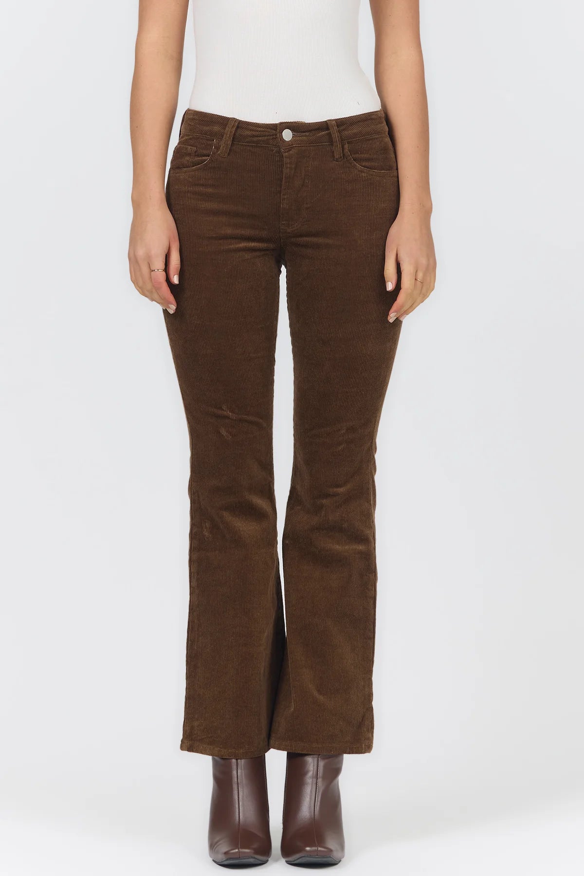 "FLORENCE FLARED CORDUROY BOOTCUT JEANS" by Dear John