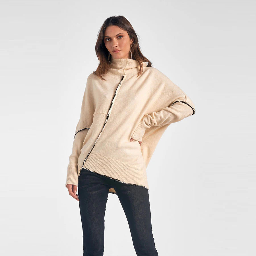 AVA ASYMETRICAL SWEATER
