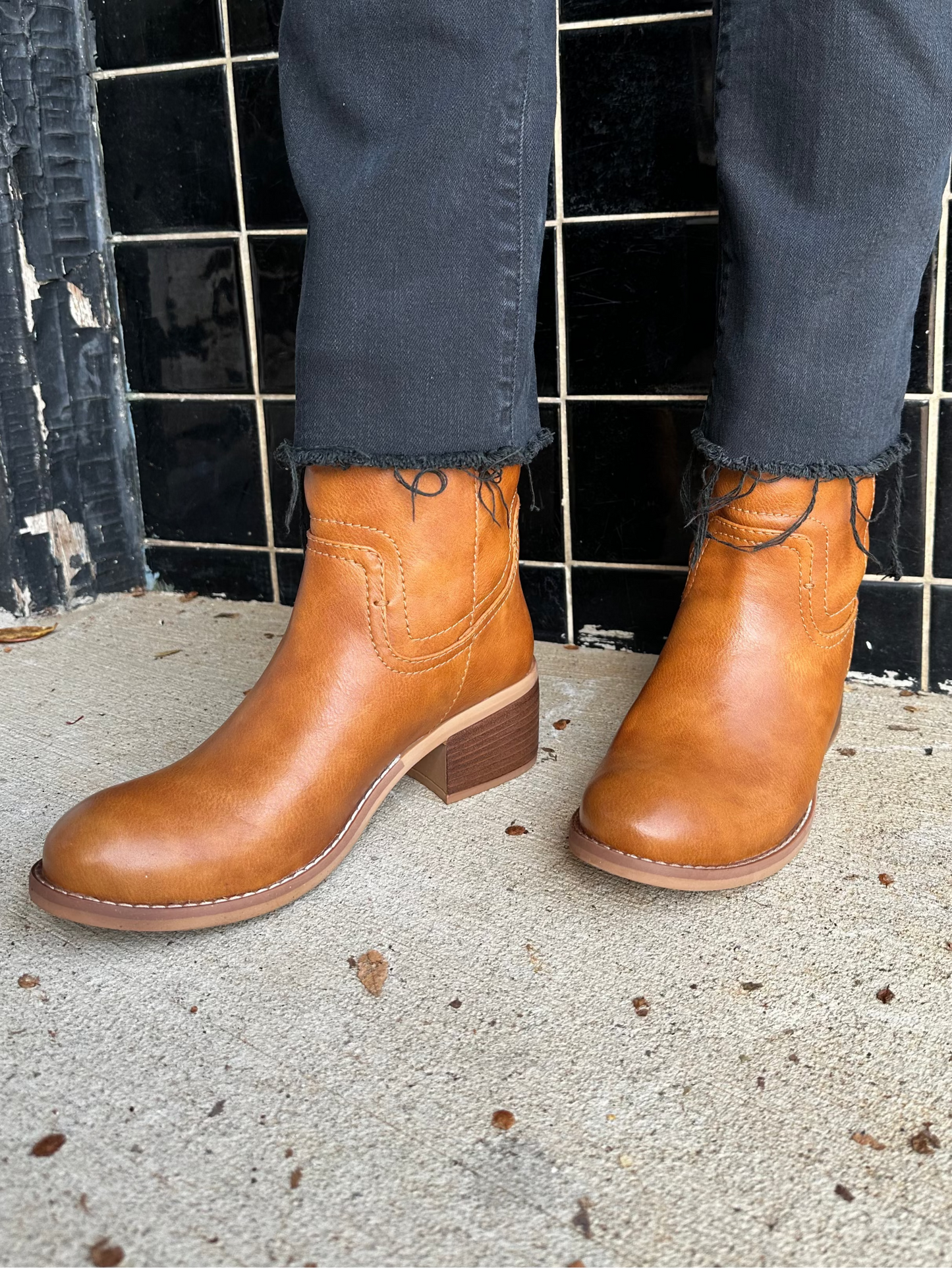 TAN PUPOSIE BOOT by DIBA TRUE