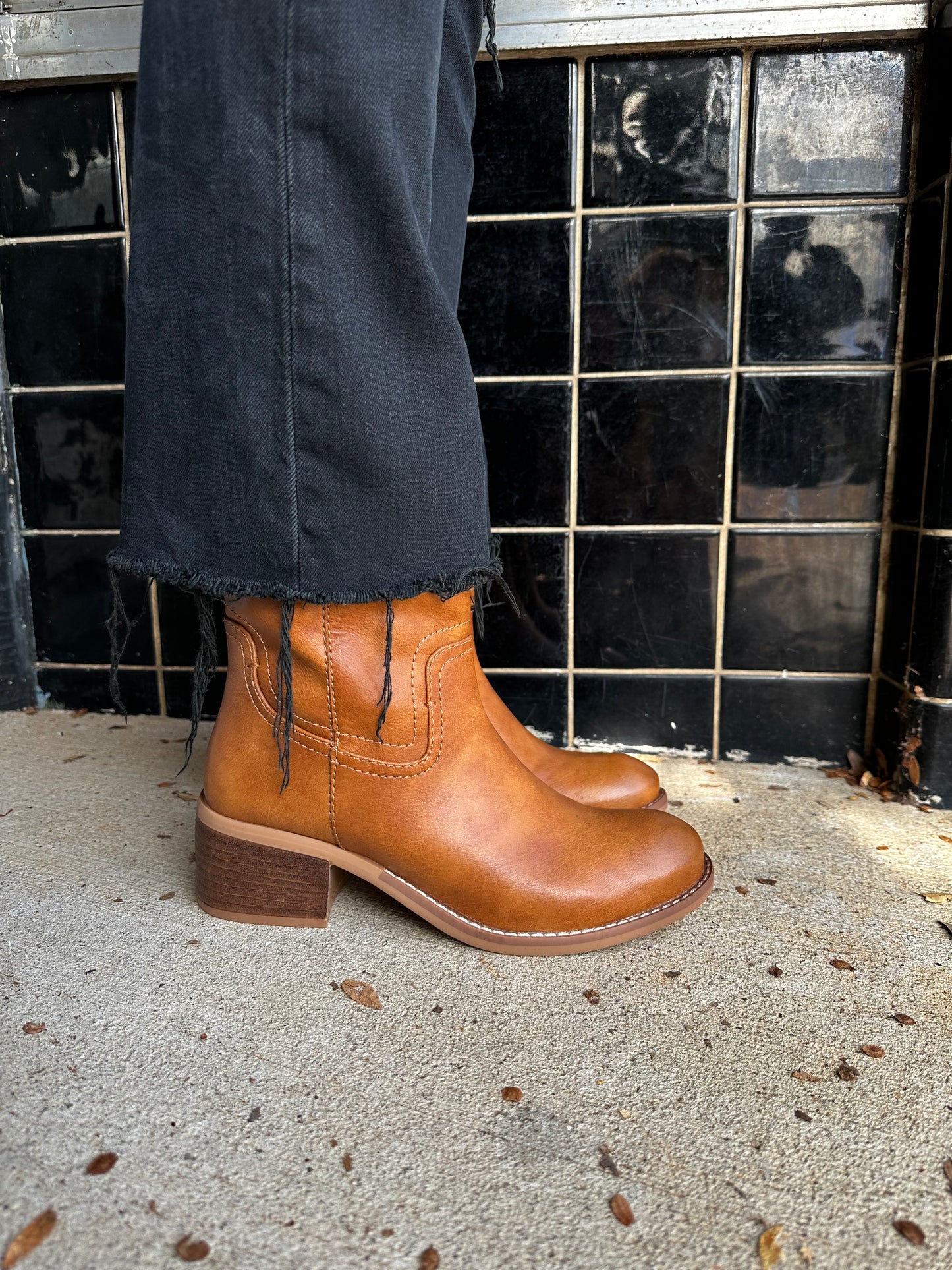 TAN PUPOSIE BOOT by DIBA TRUE