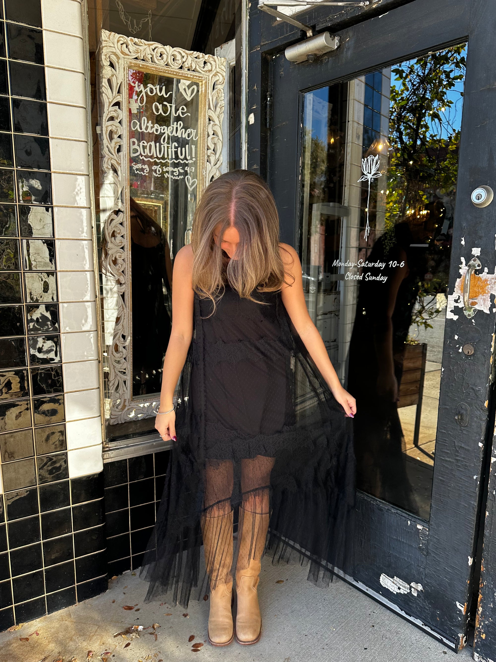 “MIDNIGHT ROMANCE” Lace Maxi Dress by ELAN