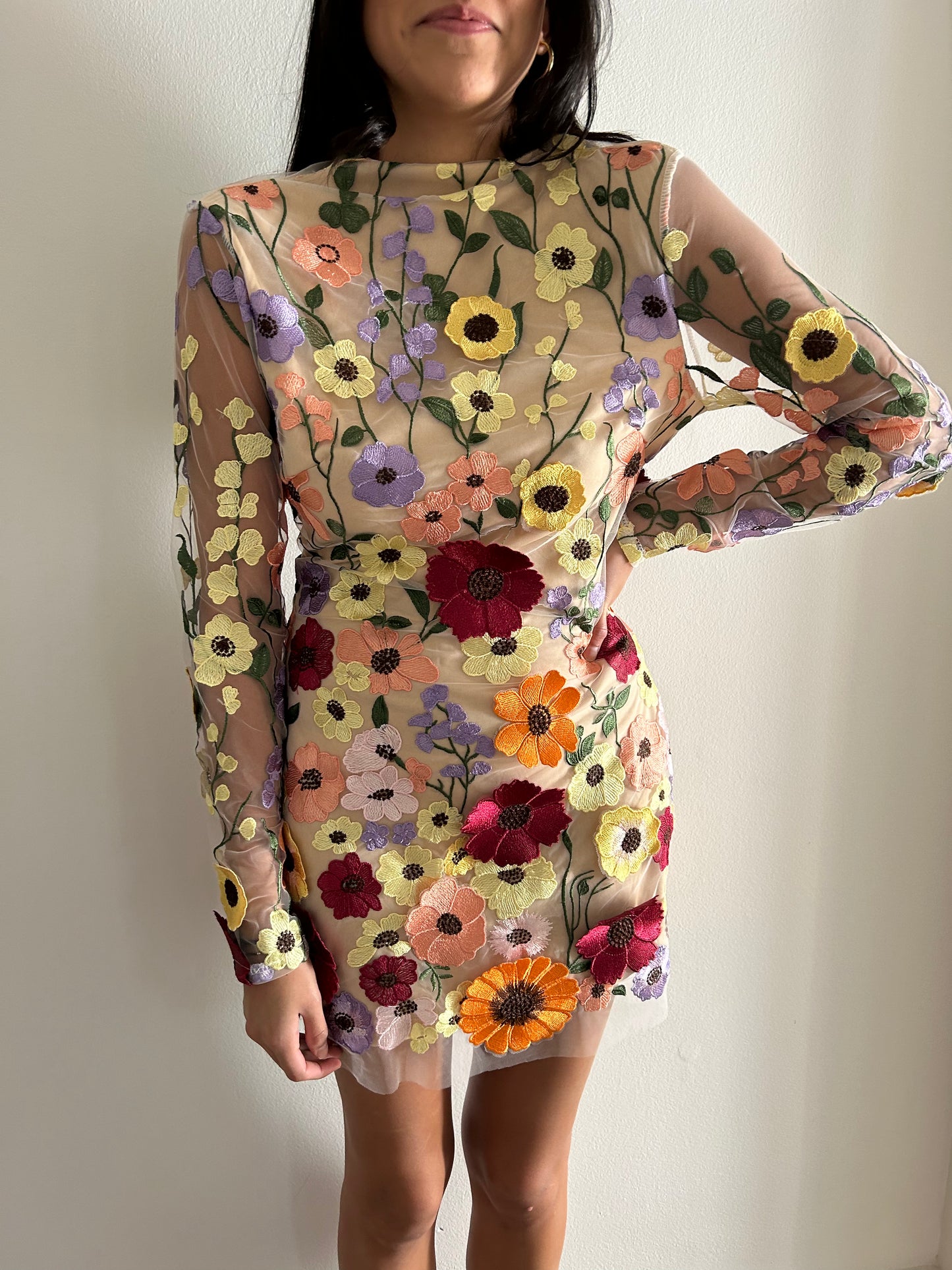 HEATHER FLORAL SHEATH DRESS