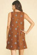 "SANTA FE" Suede Mini Dress