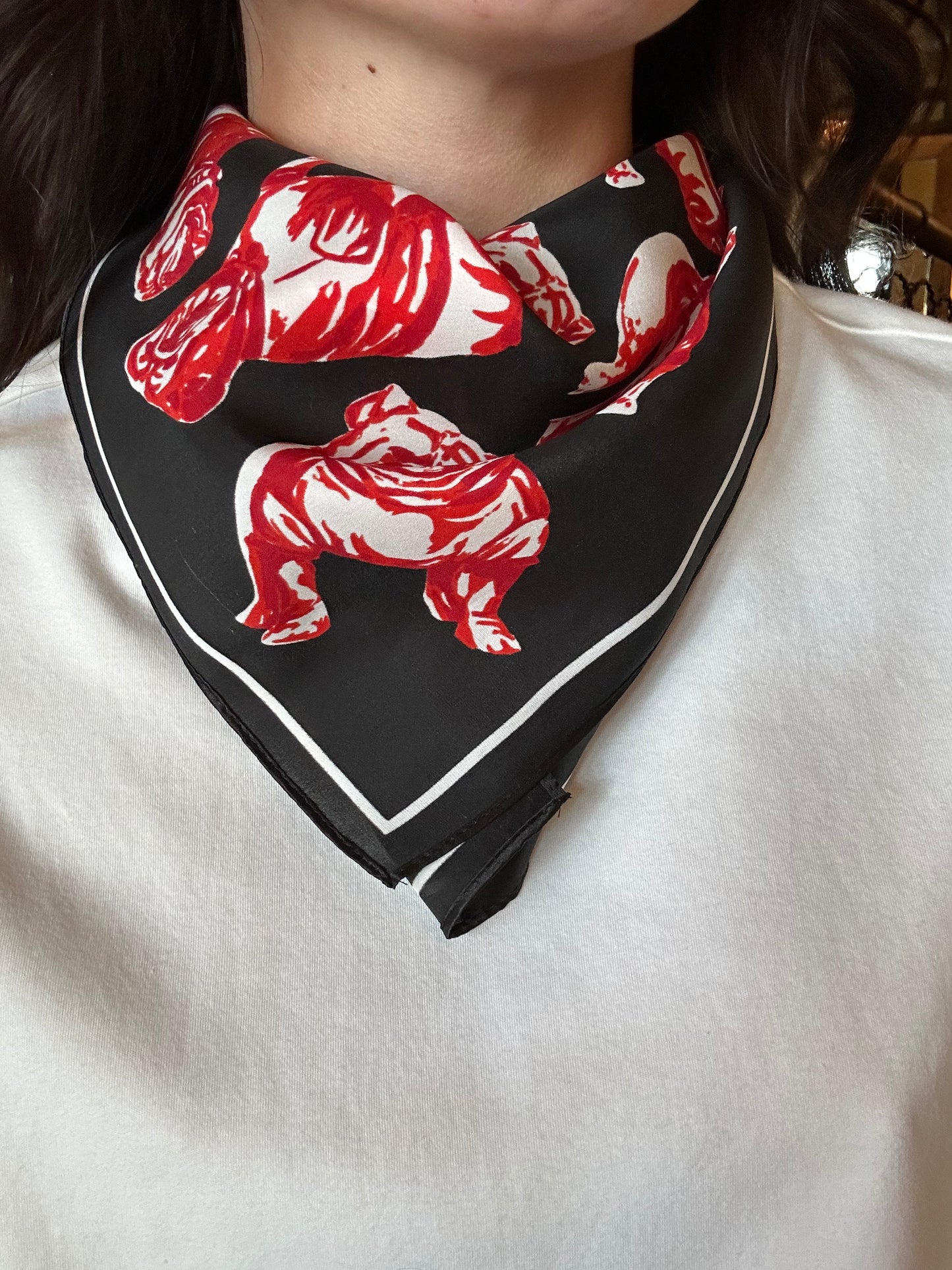 BLACK SIC 'EM GAMEDAY SCARF