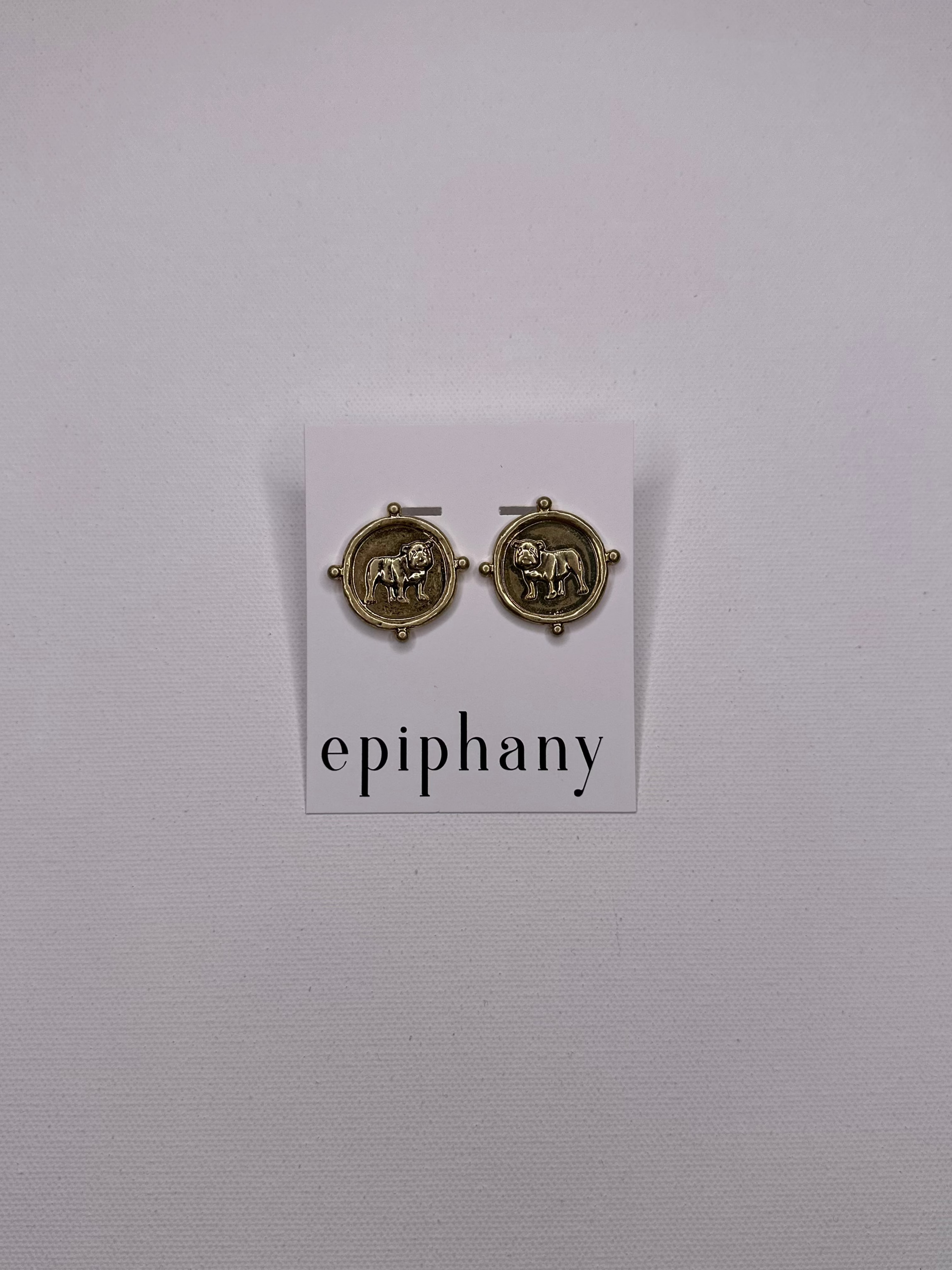 "BULLDOG COIN" Earrings