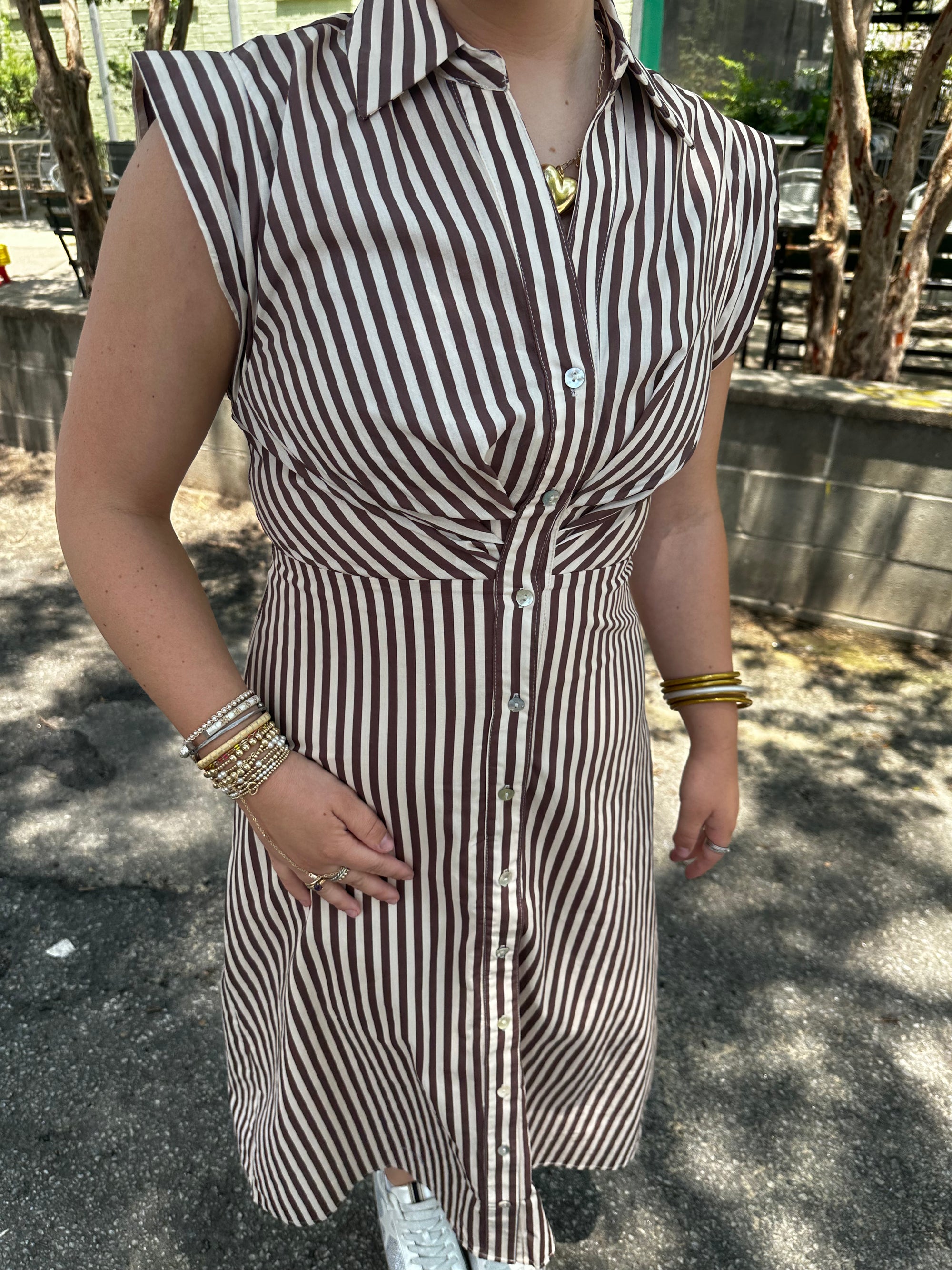 "RIGHT PATH" MIDI DRESS
