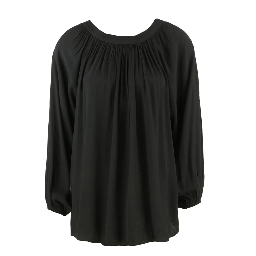 Cobblestone JILLIAN CREPE BLOUSE WITH BACK TIE