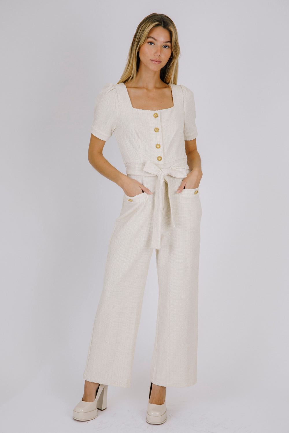 PARISIAN TEXTURED JUMPSUIT