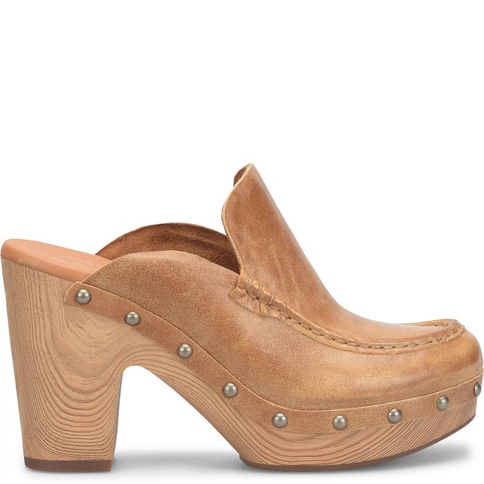 SPENCER CLOSED TOE CLOG WITH CHUNKY HEEL