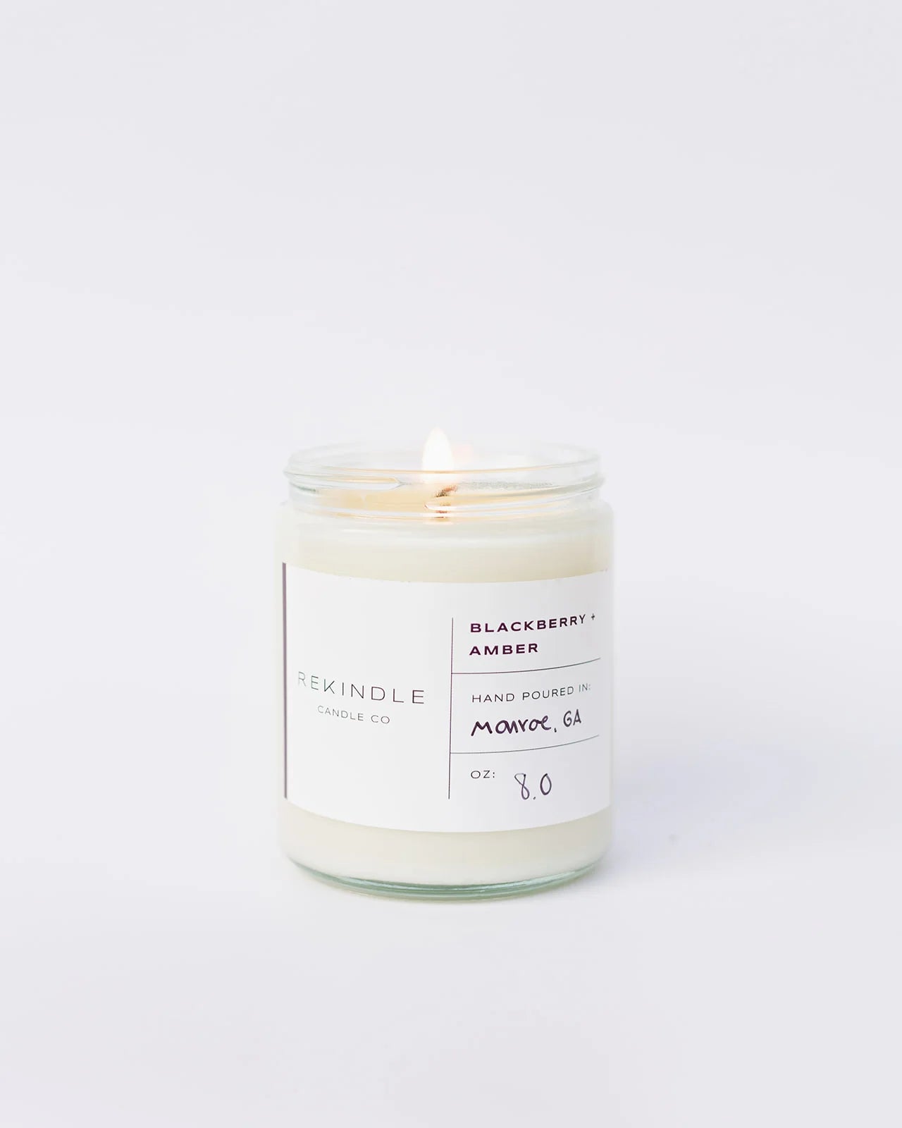 REKINDLE CANDLE CO 12 OZ APOTHECARY JAR CANDLE