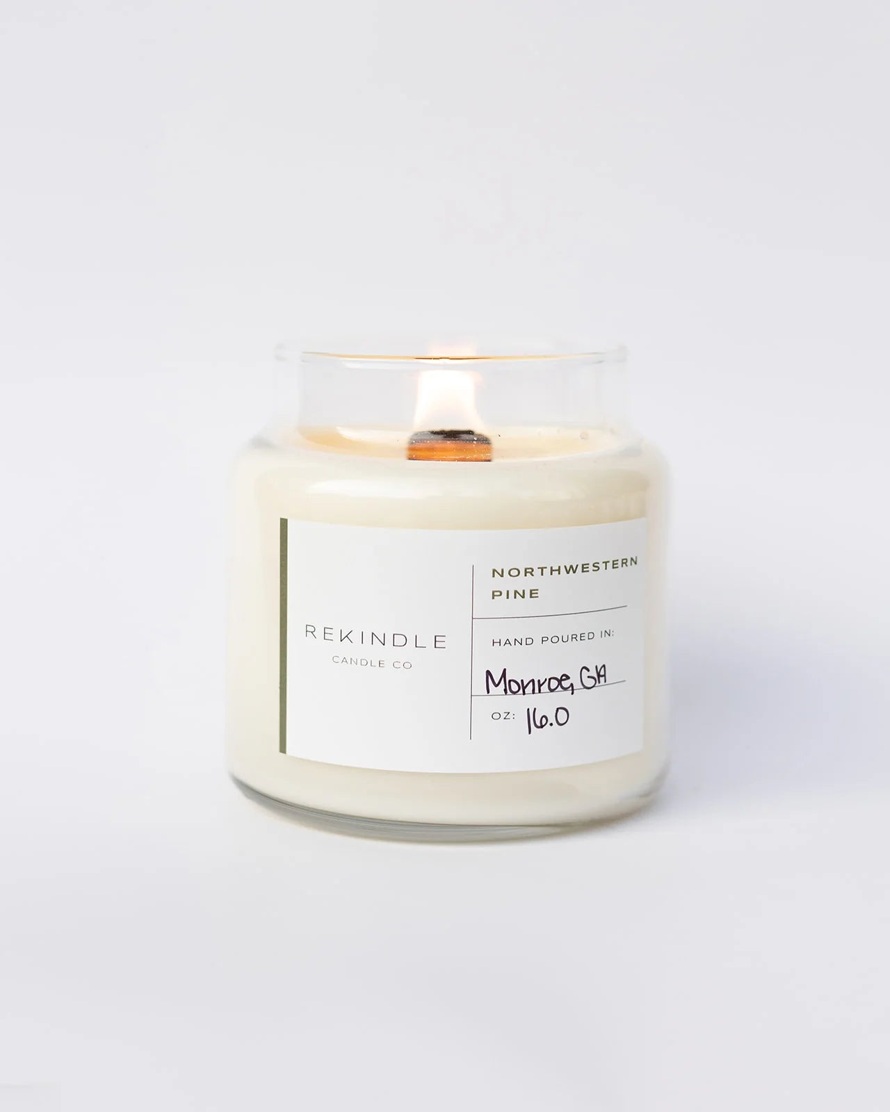 REKINDLE CANDLE CO 12 OZ APOTHECARY JAR CANDLE