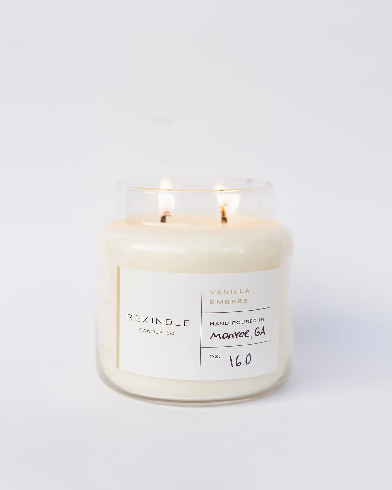 REKINDLE CANDLE CO 12 OZ APOTHECARY JAR CANDLE