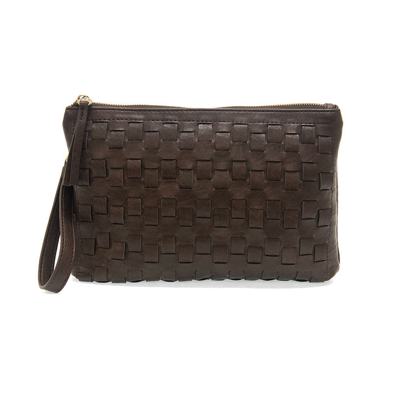QUINN WOVEN CONVERTIBLE CROSSBODY CLUTCH