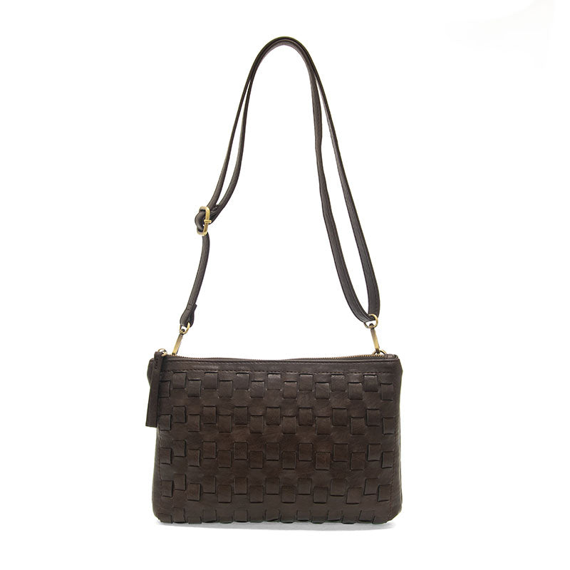 QUINN WOVEN CONVERTIBLE CROSSBODY CLUTCH
