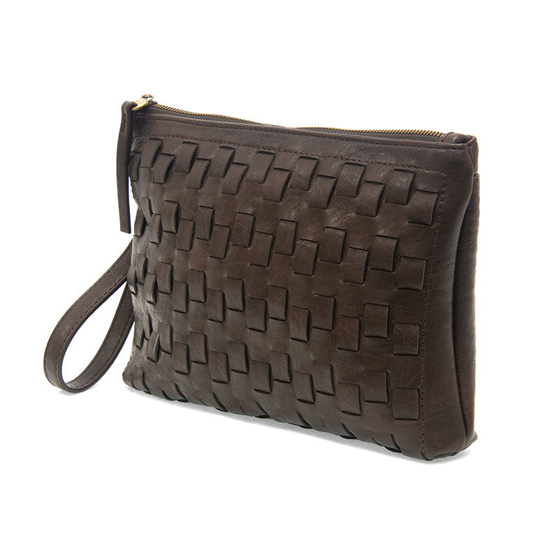 QUINN WOVEN CONVERTIBLE CROSSBODY CLUTCH
