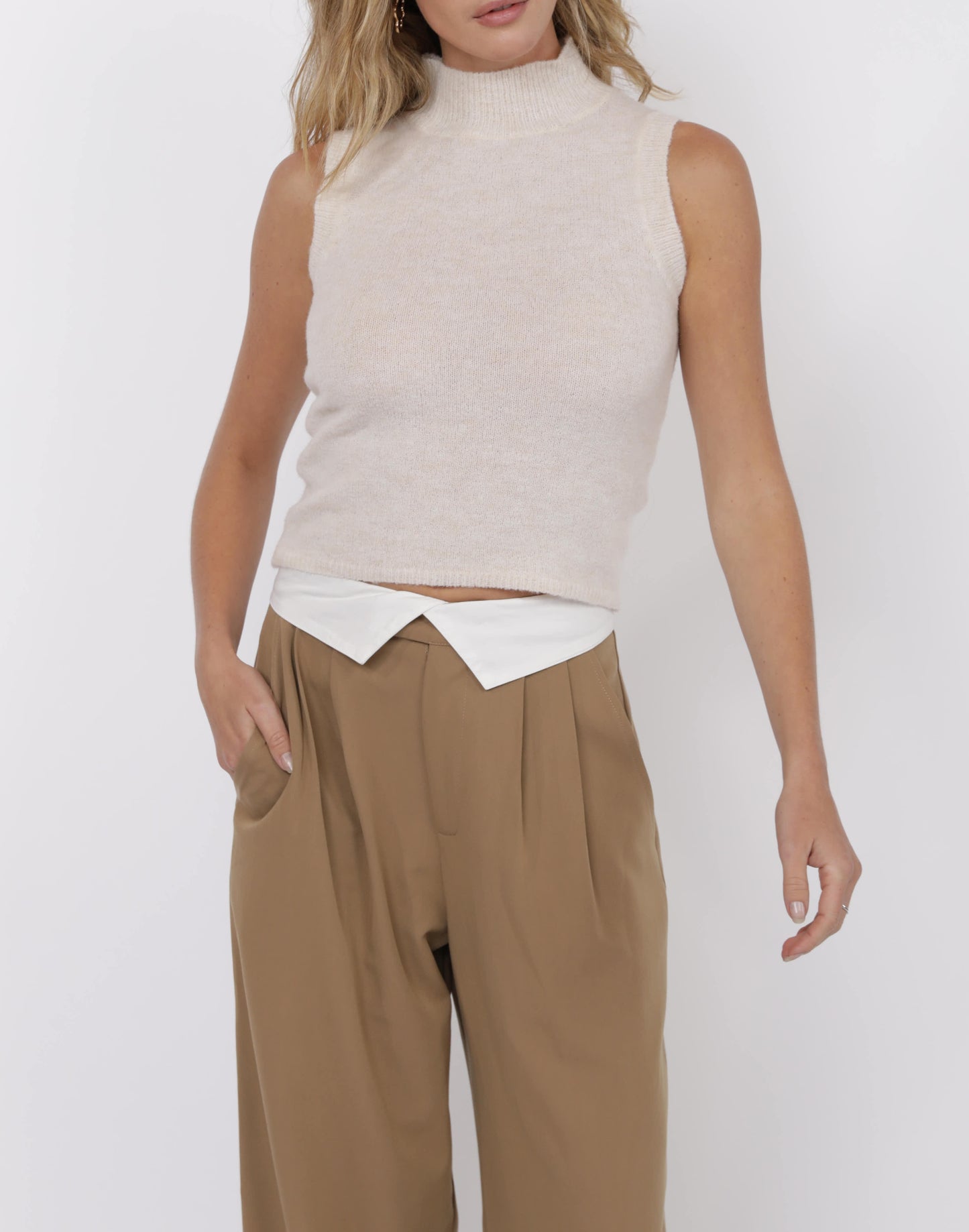 "COMPLETE JOY" SWEATER TANK