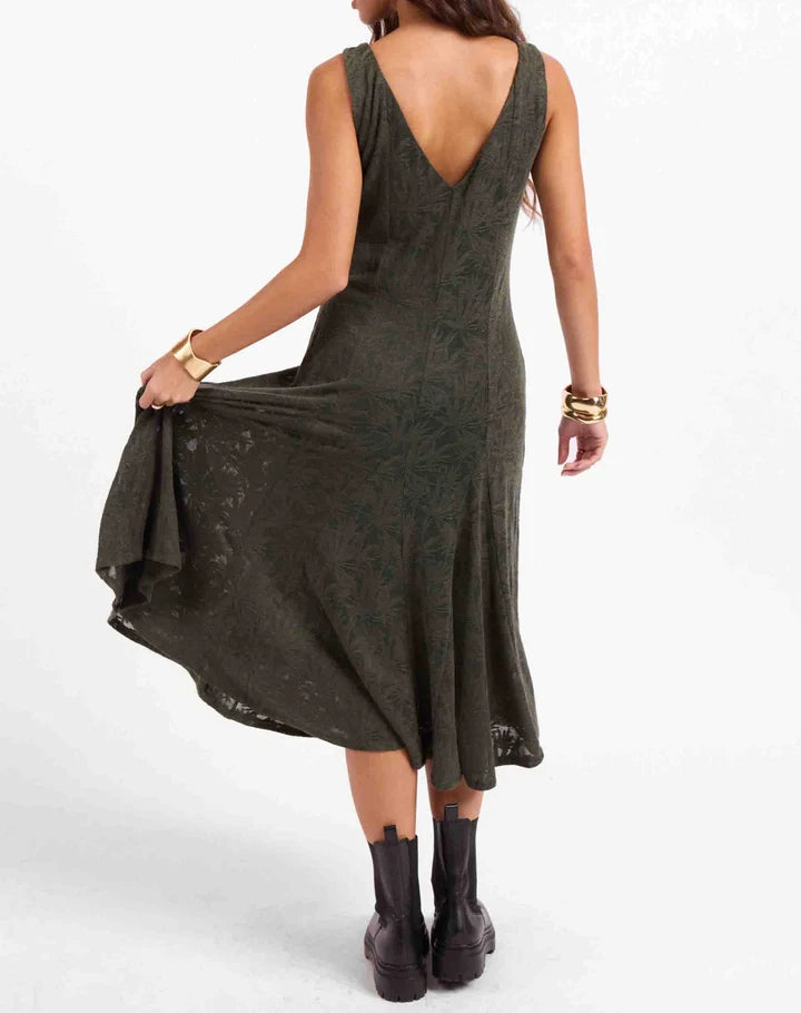 "SUGAR STEMS MIDI DRESS" by Sage The Label