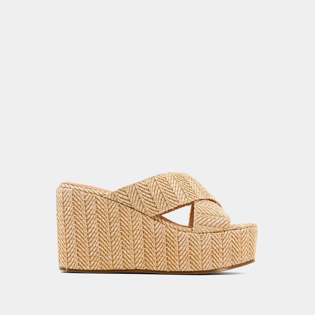 LUDOVICA CRISS CROSS WEDGE SANDAL
