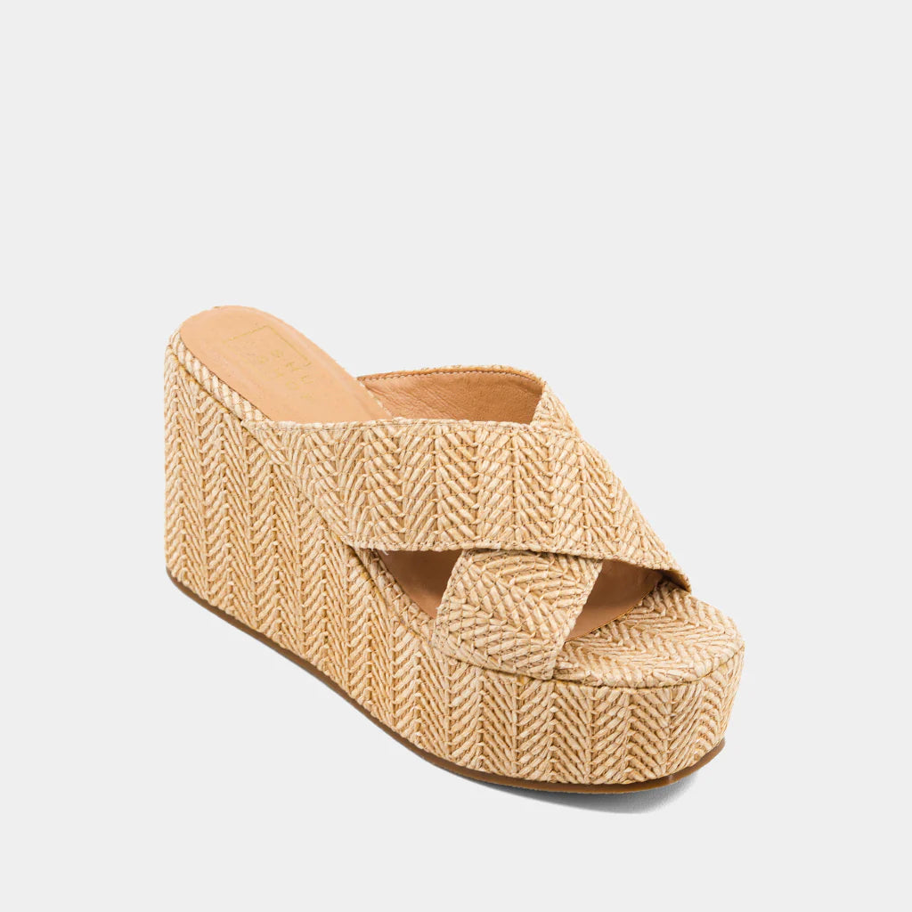 LUDOVICA CRISS CROSS WEDGE SANDAL