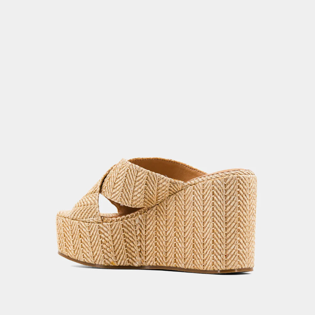 LUDOVICA CRISS CROSS WEDGE SANDAL